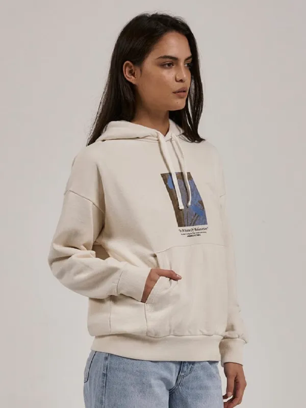 Relaxation Station Fleece Hood - Heritage White sold by Thrills