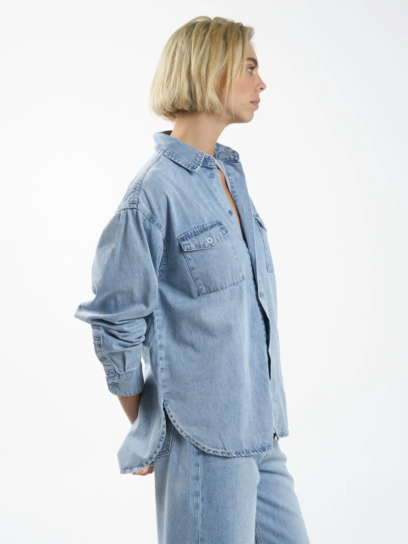 Adrian Denim Shirt - Endless Blue sold by Thrills product image thumbnail 4