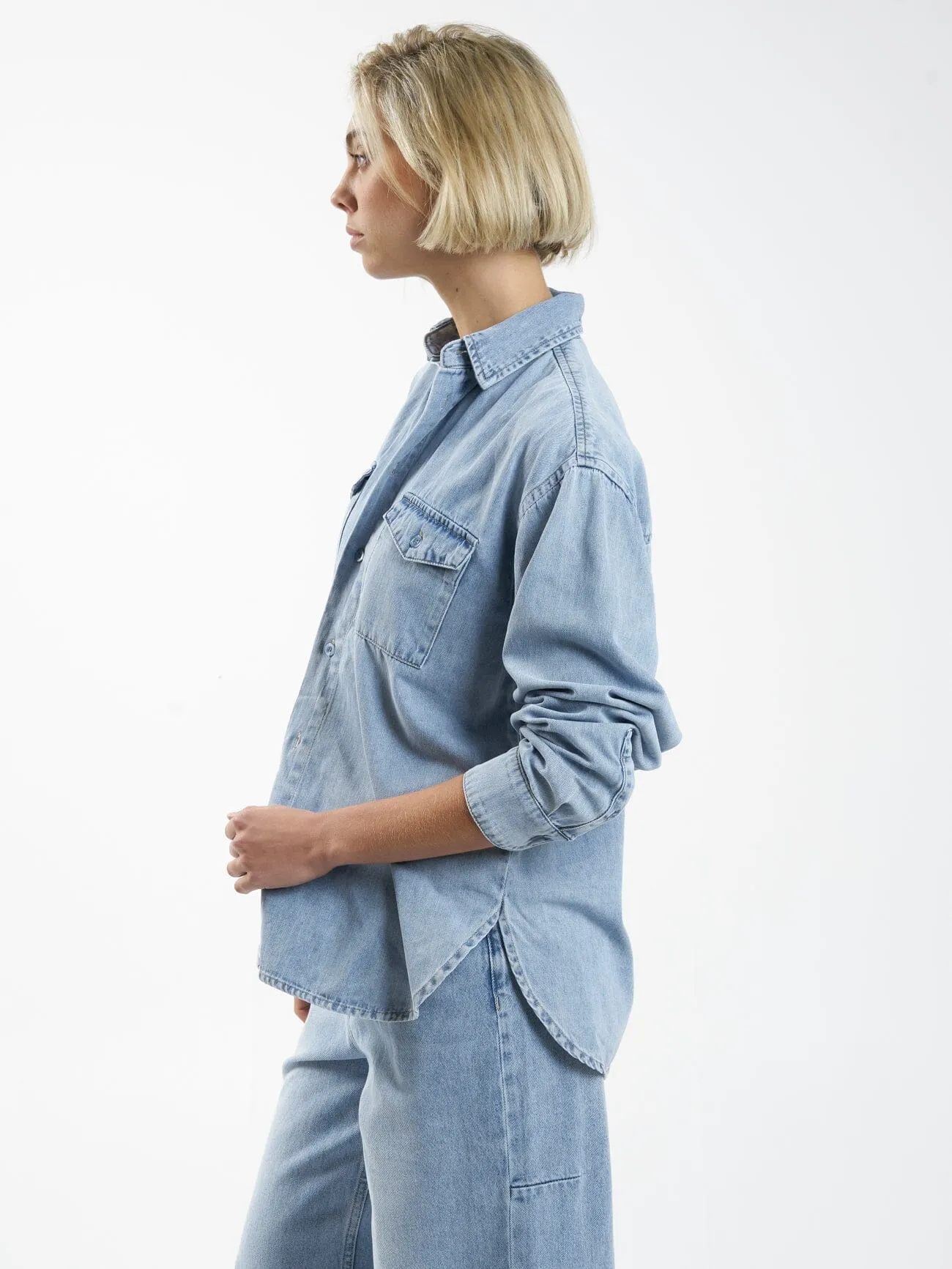 Adrian Denim Shirt - Endless Blue sold by Thrills product image thumbnail 3