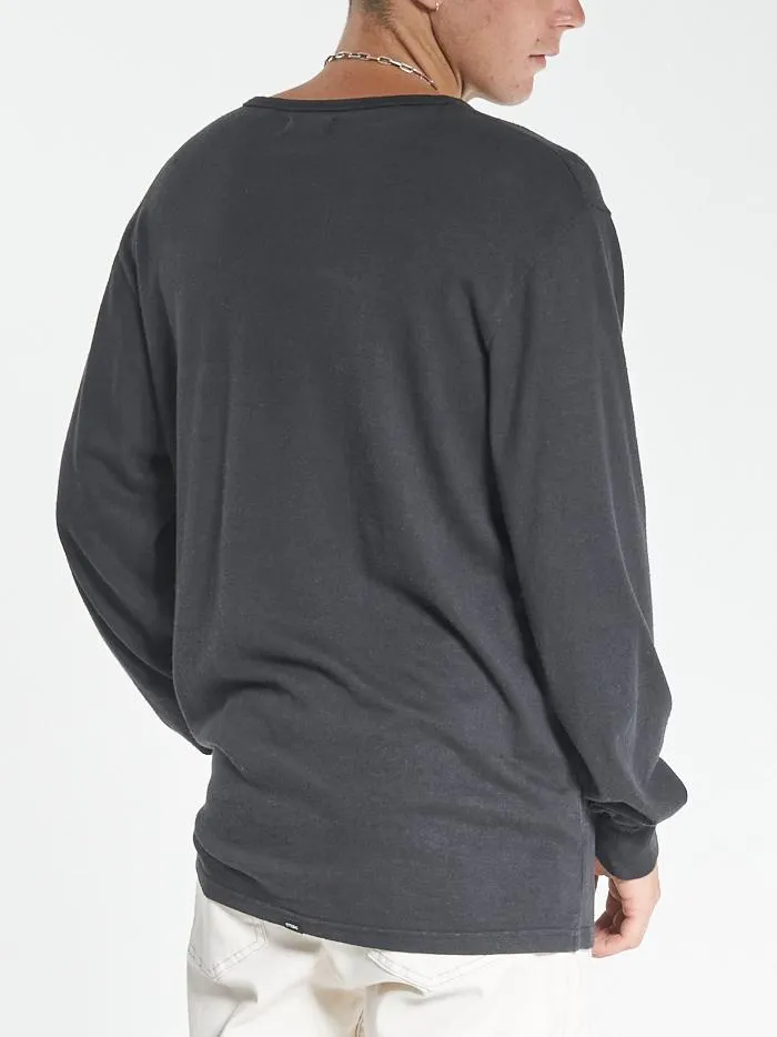 Endless Merch Fit Long Sleeve Pocket Tee - Black sold by Thrills product image thumbnail 2