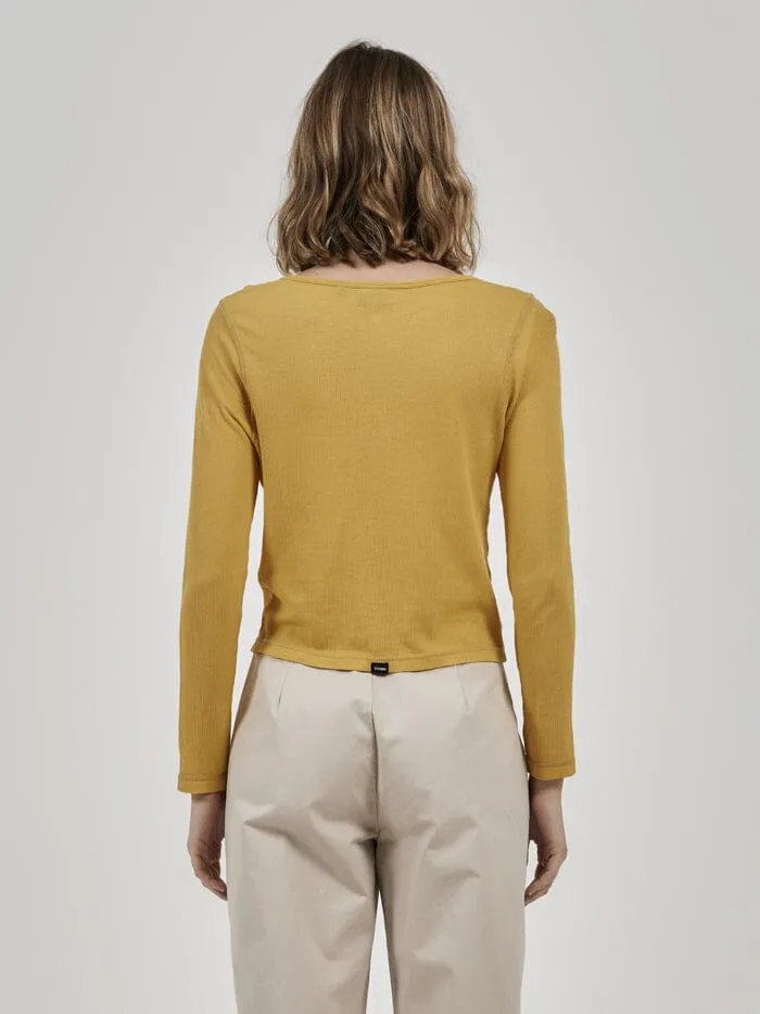 Hemp Paper Rib LS Mini Tee - Mineral Yellow sold by Thrills product image thumbnail 2