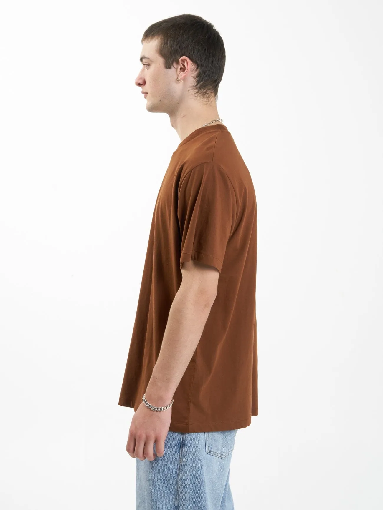 Minimal Thrills Merch Fit Tee - Chestnut sold by Thrills product image thumbnail 3