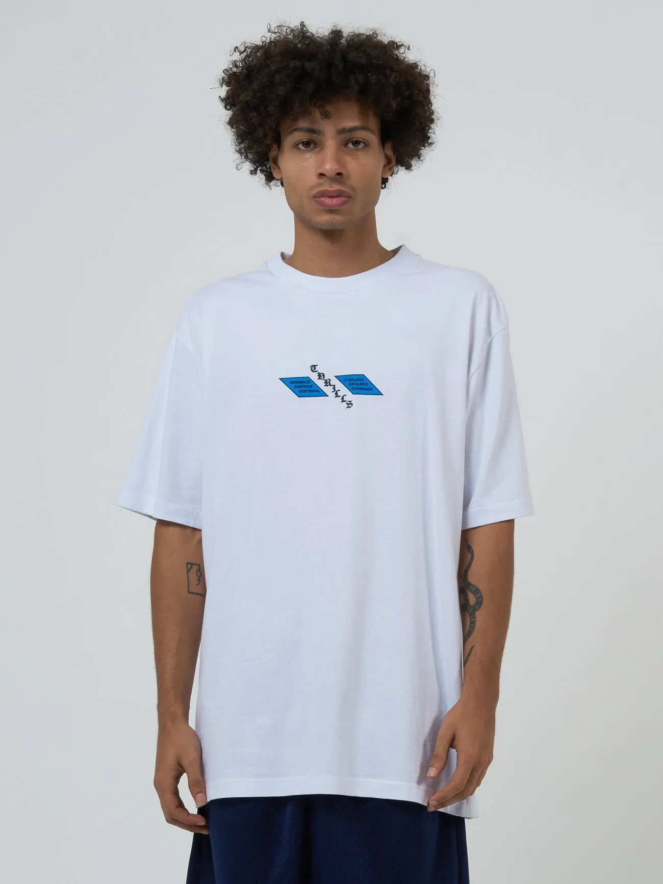 Cultivate Gravitate Oversize Fit Tee - White sold by Thrills