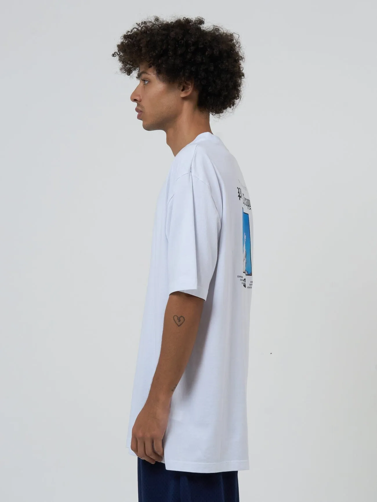 Cultivate Gravitate Oversize Fit Tee - White sold by Thrills product image thumbnail 4