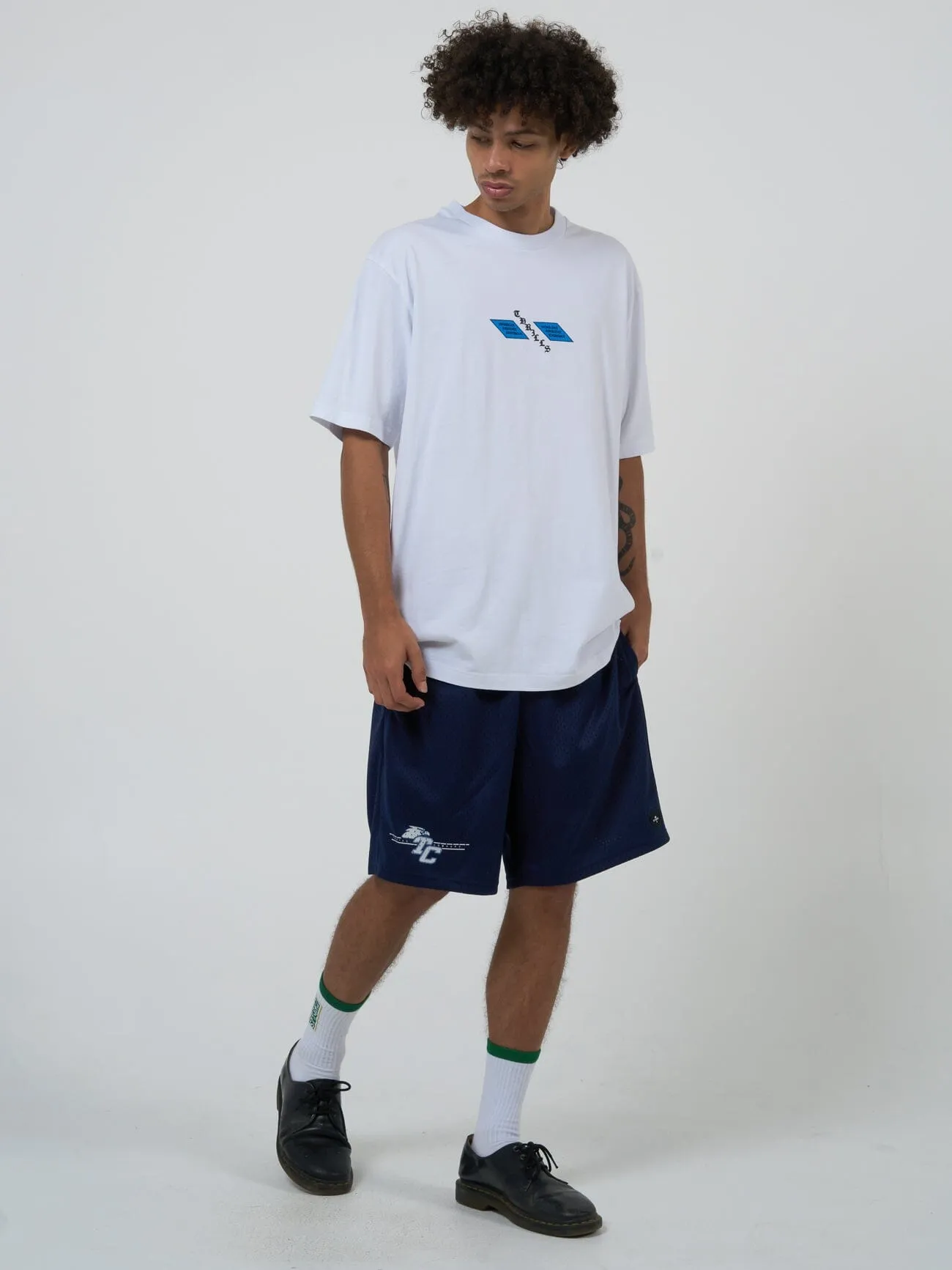 Cultivate Gravitate Oversize Fit Tee - White sold by Thrills product image thumbnail 5