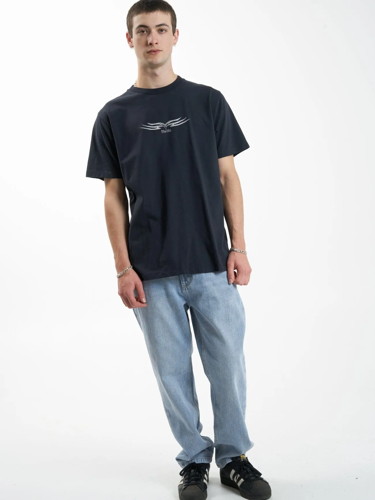 Easy Going Merch Fit Tee - Twilight Black sold by Thrills product image thumbnail 5