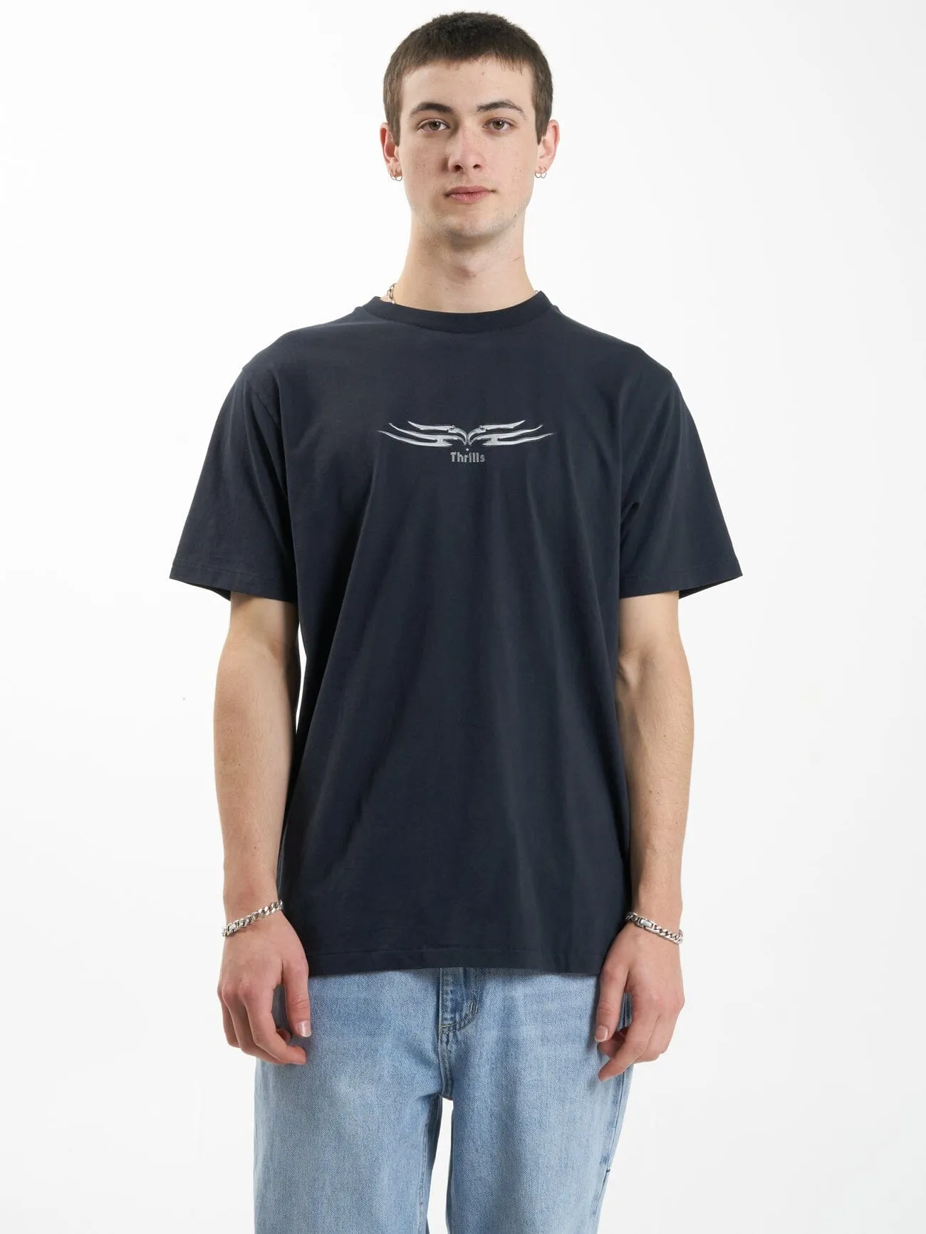Easy Going Merch Fit Tee - Twilight Black sold by Thrills