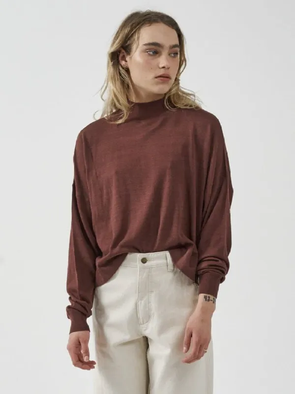 Pause Knit Pullover - Port sold by Thrills