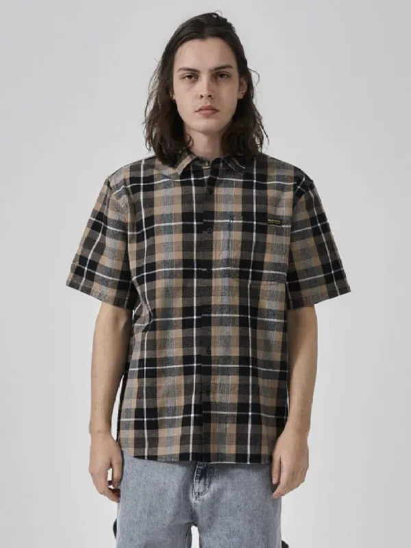 Hard Yakka x Thrills Oversize Plaid Work Shirt - Yakka Tan sold by Thrills