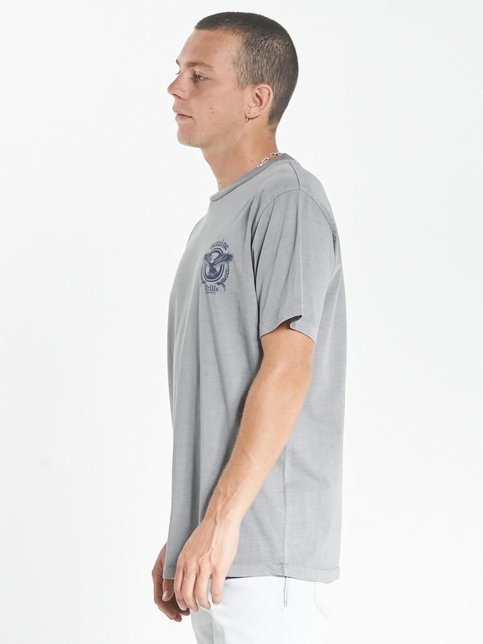 Genuine Merch Fit Tee - Washed Grey sold by Thrills product image thumbnail 2