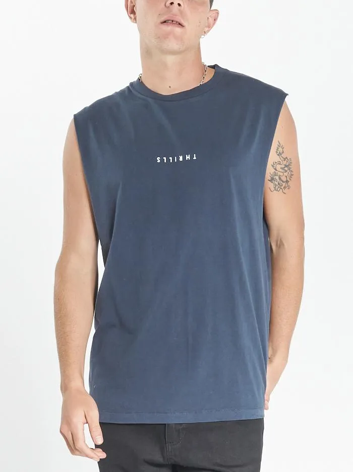 Minimal Thrills Merch Fit Muscle Tee - Ink sold by Thrills
