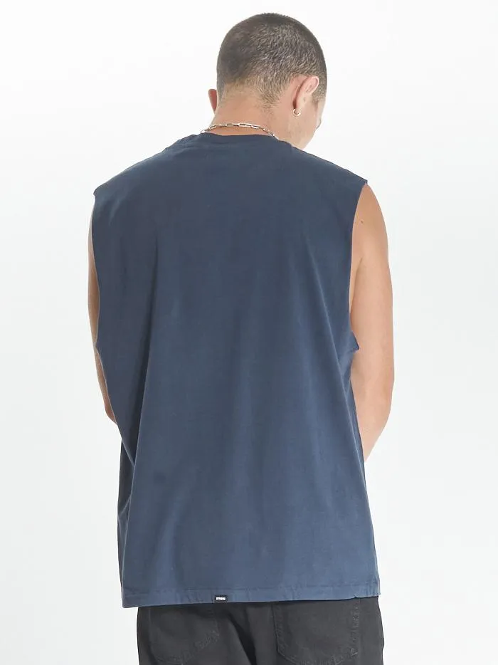 Minimal Thrills Merch Fit Muscle Tee - Ink sold by Thrills product image thumbnail 2