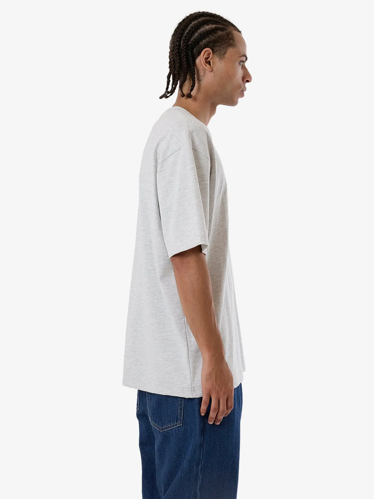 Believe Oversize Fit Tee - White Marle sold by Thrills product image thumbnail 4