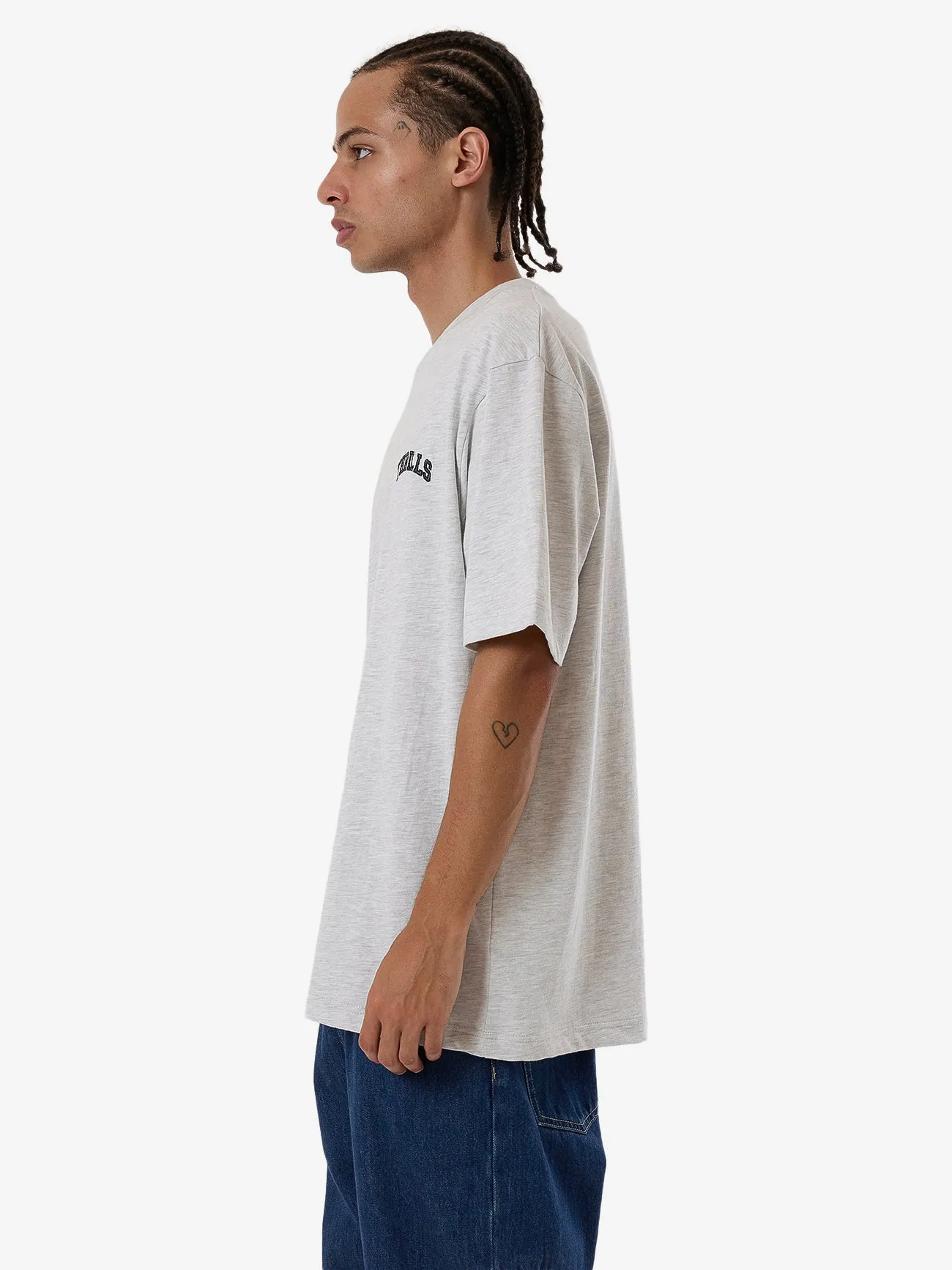 Believe Oversize Fit Tee - White Marle sold by Thrills product image thumbnail 3
