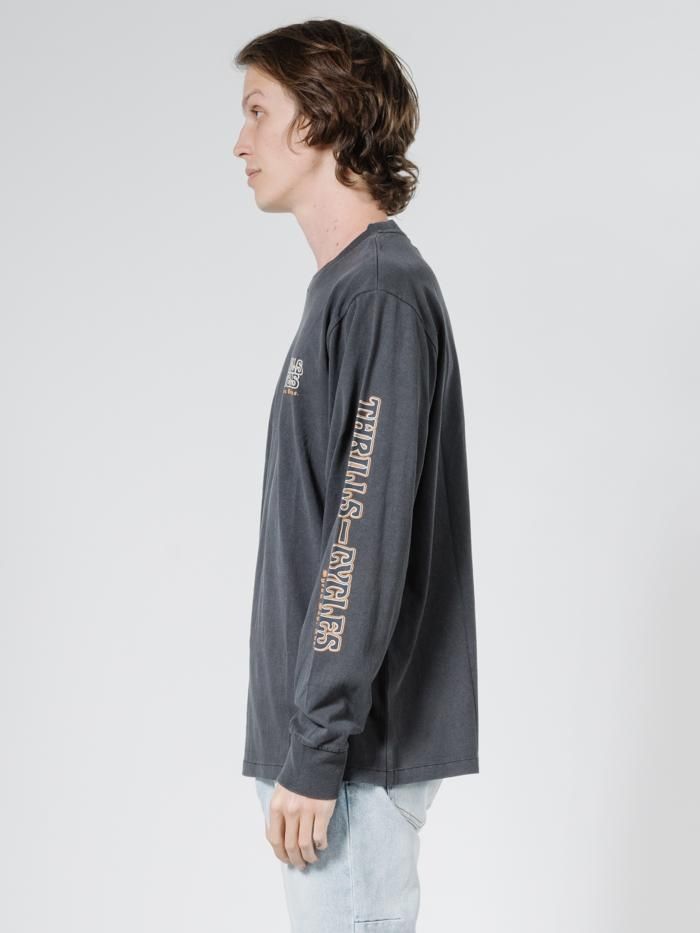 Thrills Cycles Merch Fit Long Sleeve Tee - Heritage Black sold by Thrills product image thumbnail 3