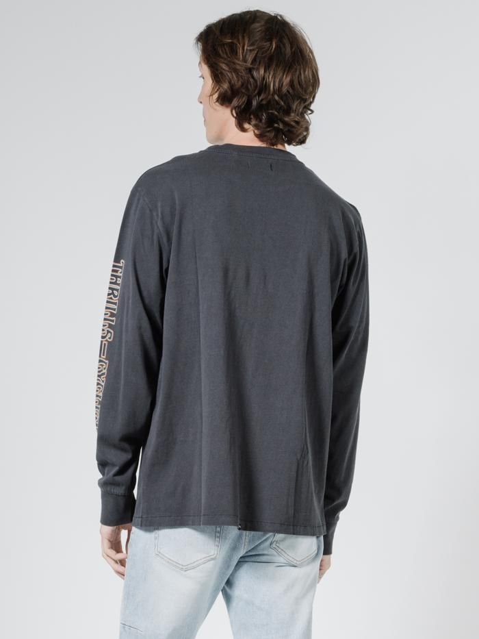 Thrills Cycles Merch Fit Long Sleeve Tee - Heritage Black sold by Thrills product image thumbnail 2