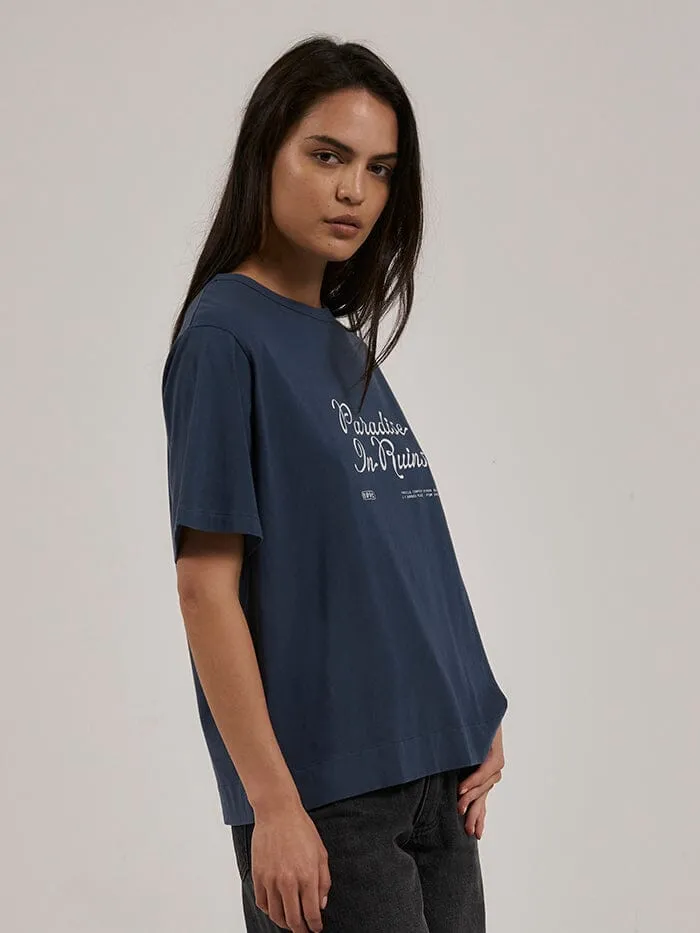 Paradise Script Box Tee - New Teal sold by Thrills product image thumbnail 3