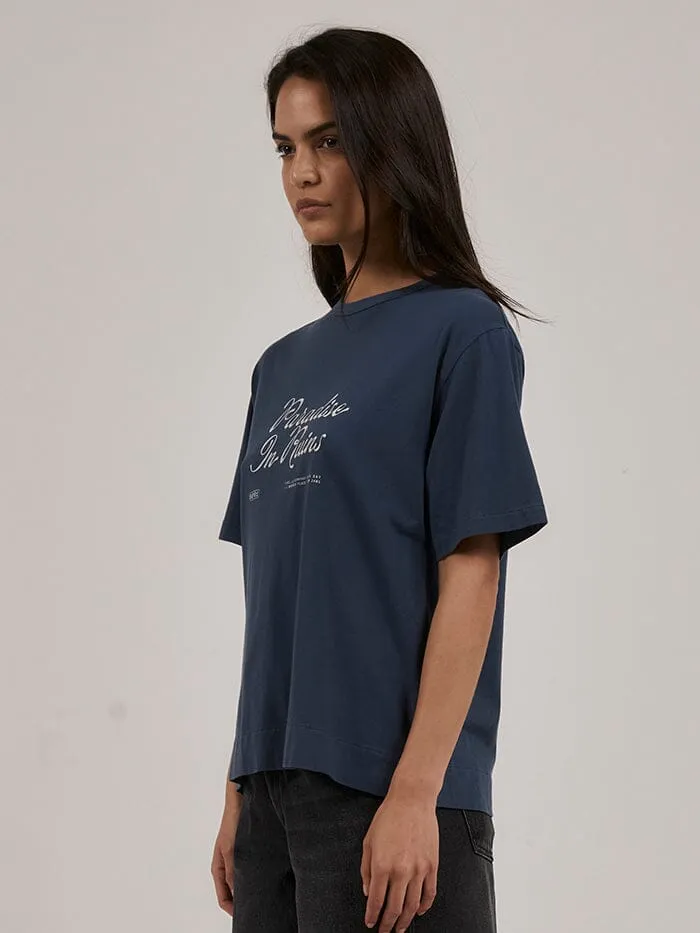 Paradise Script Box Tee - New Teal sold by Thrills product image thumbnail 4