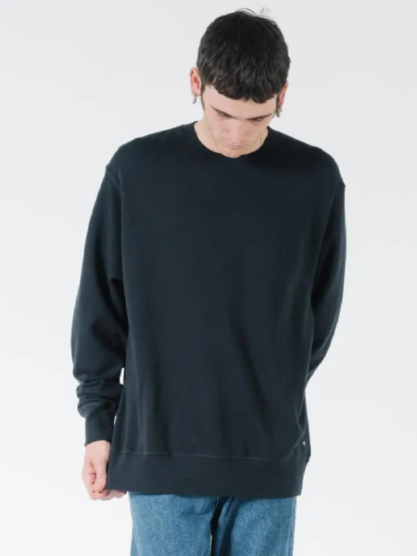 Endless Slouch Fit Crew - Black sold by Thrills