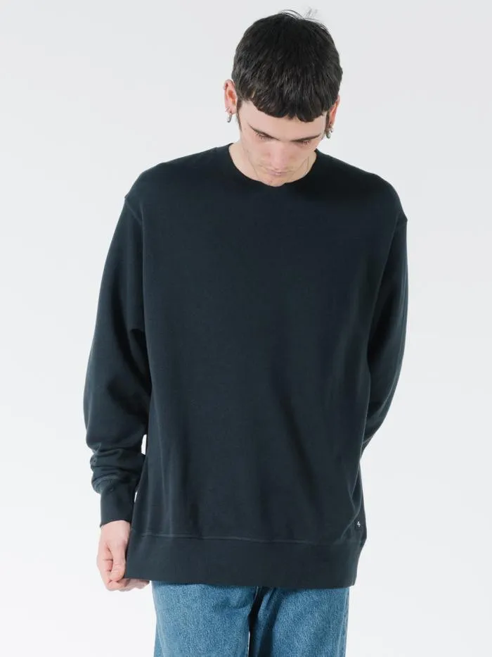 Endless Slouch Fit Crew - Black sold by Thrills