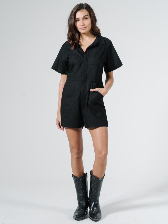 Duties Romper - Black sold by Thrills