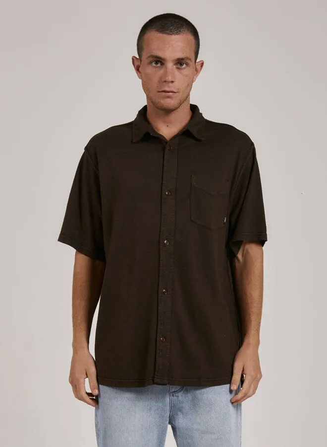 Hemp Thrills Oversized Short Sleeve Jersey Shirt - Tarmac sold by Thrills