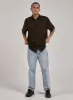 Hemp Thrills Oversized Short Sleeve Jersey Shirt - Tarmac sold by Thrills