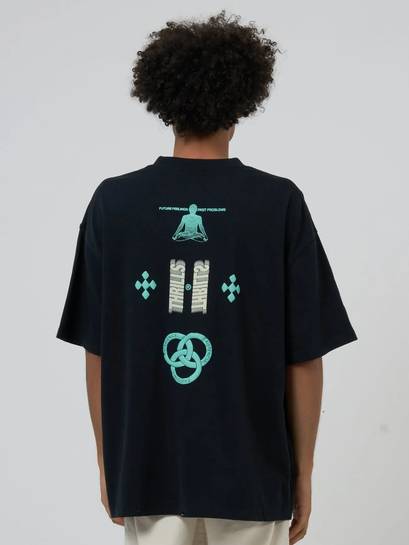 Levitation Box Fit Oversize Tee - Washed Black sold by Thrills product image thumbnail 2