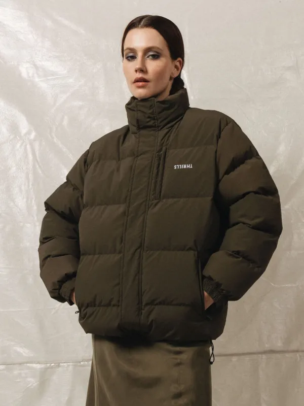 Thrills Union Puffa Jacket - Tarmac sold by Thrills