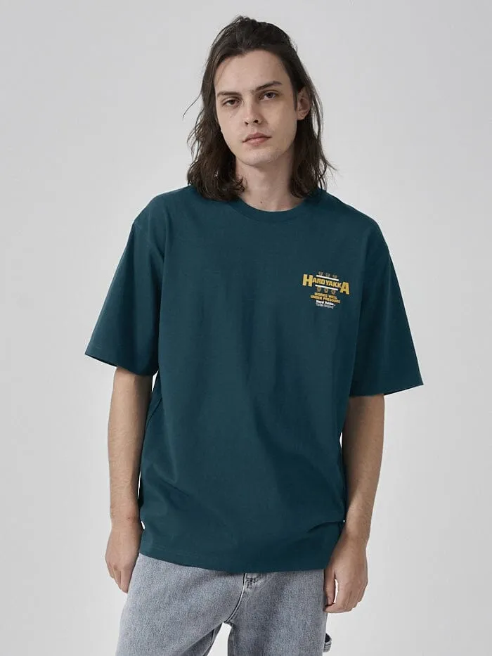 Hard Yakka x Thrills Works Well Oversize Merch Fit Tee - Yakka Green sold by Thrills product image thumbnail 5