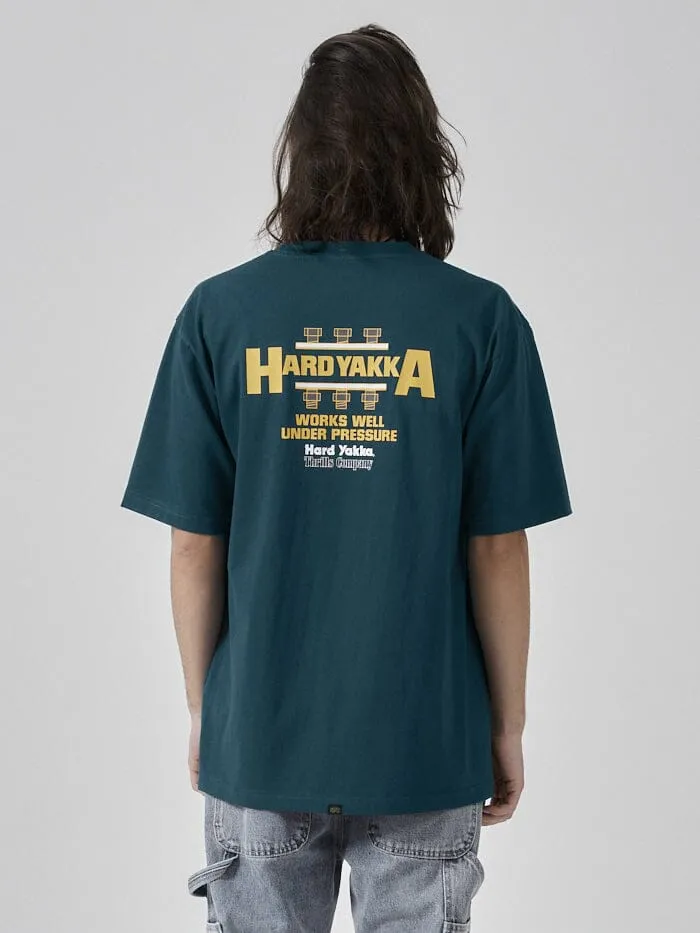 Hard Yakka x Thrills Works Well Oversize Merch Fit Tee - Yakka Green sold by Thrills product image thumbnail 2