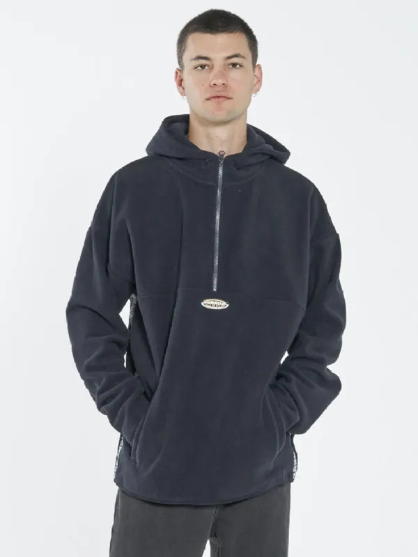 Euphoria Polar Fleece Slouch Pull On Hood - Dark Navy sold by Thrills