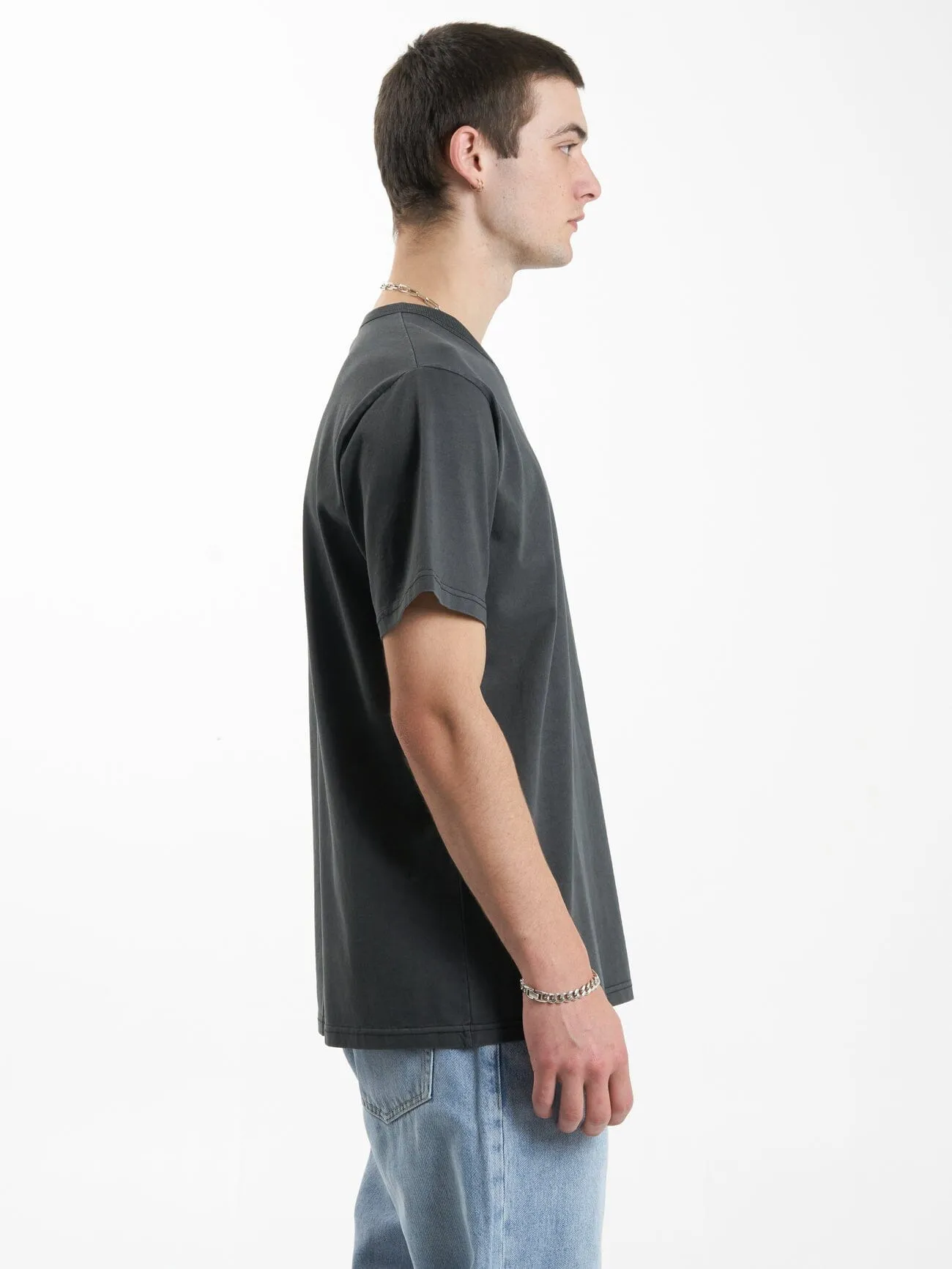 Thrills Workwear Embro Merch Fit Tee - Merch Black sold by Thrills product image thumbnail 4