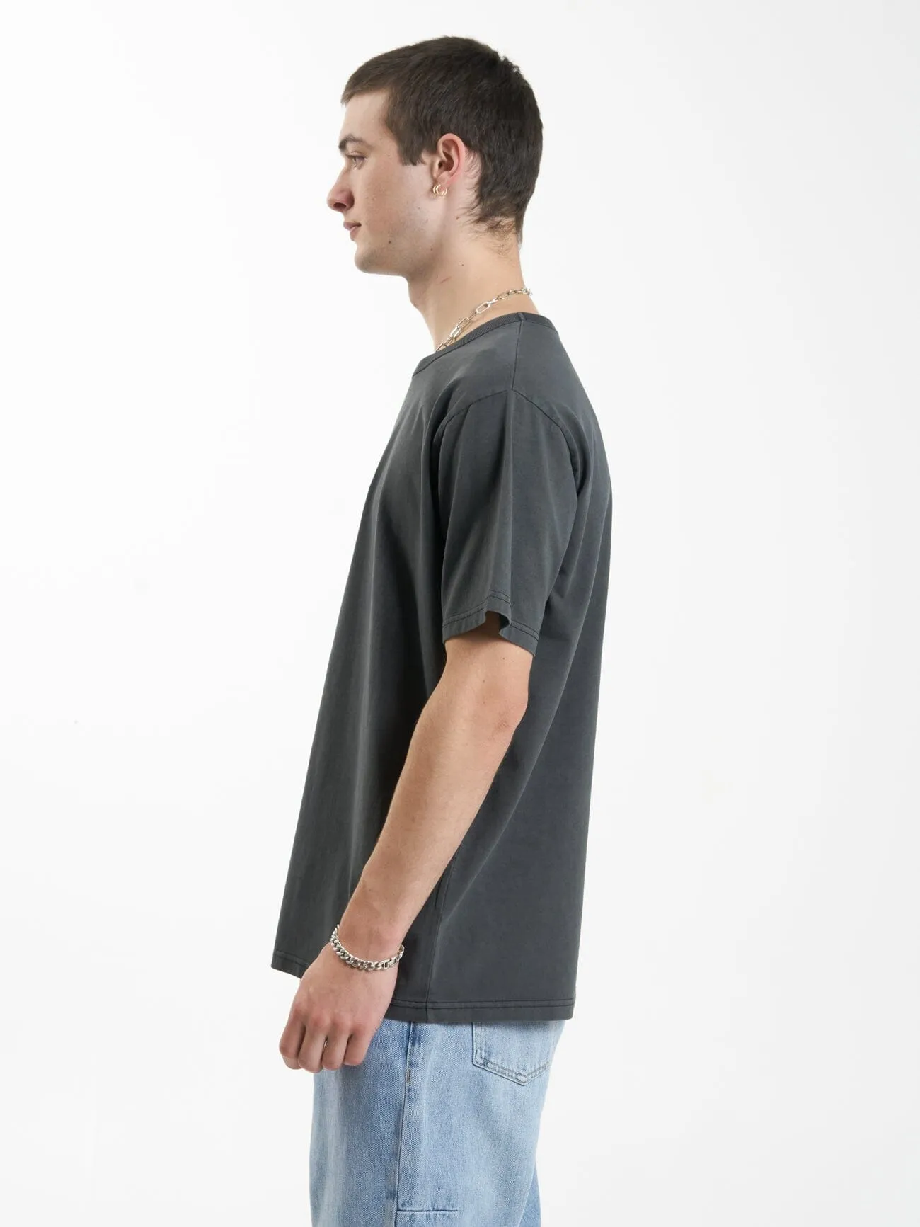 Thrills Workwear Embro Merch Fit Tee - Merch Black sold by Thrills product image thumbnail 3