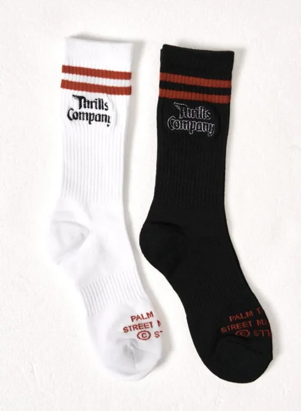 Survival 2 Pack Sock - Merch Black / White sold by Thrills