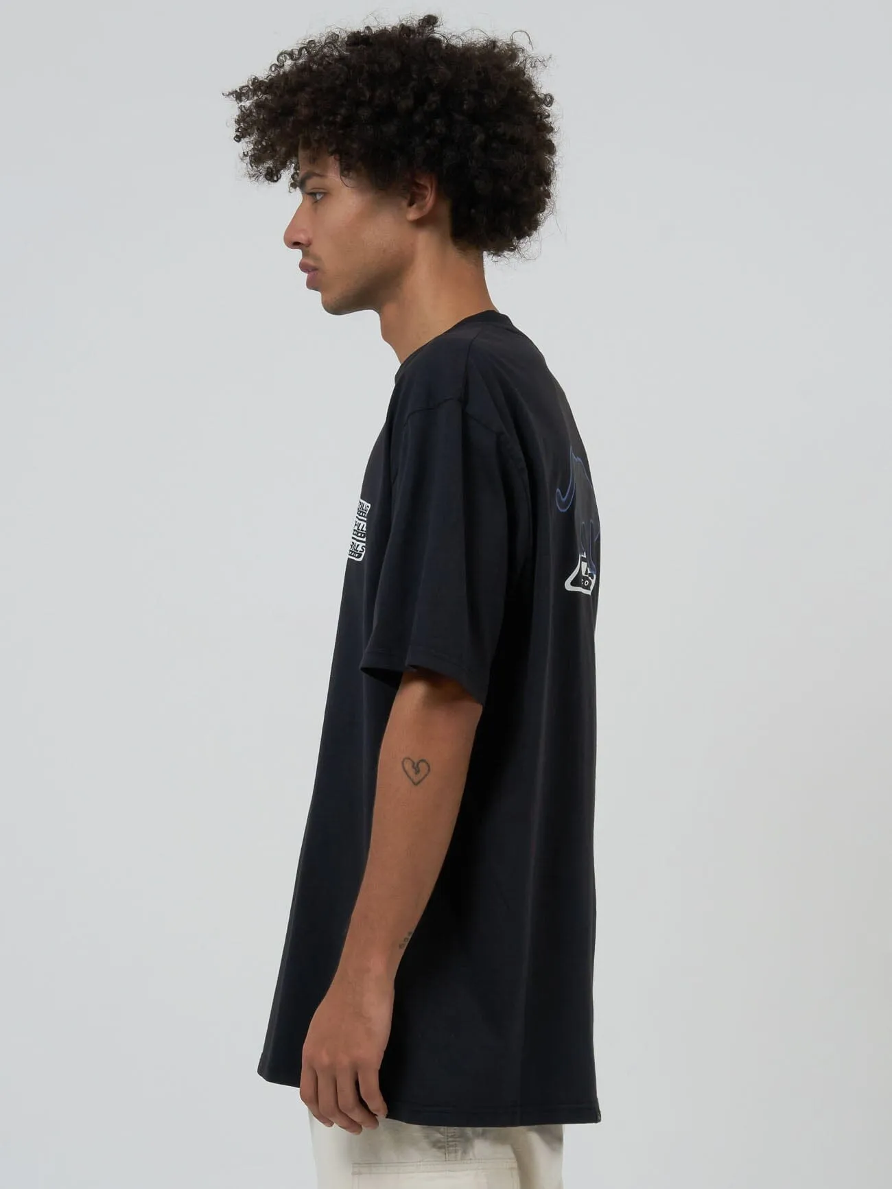 Midnight Runner Oversize Fit Tee - Washed Black sold by Thrills product image thumbnail 4