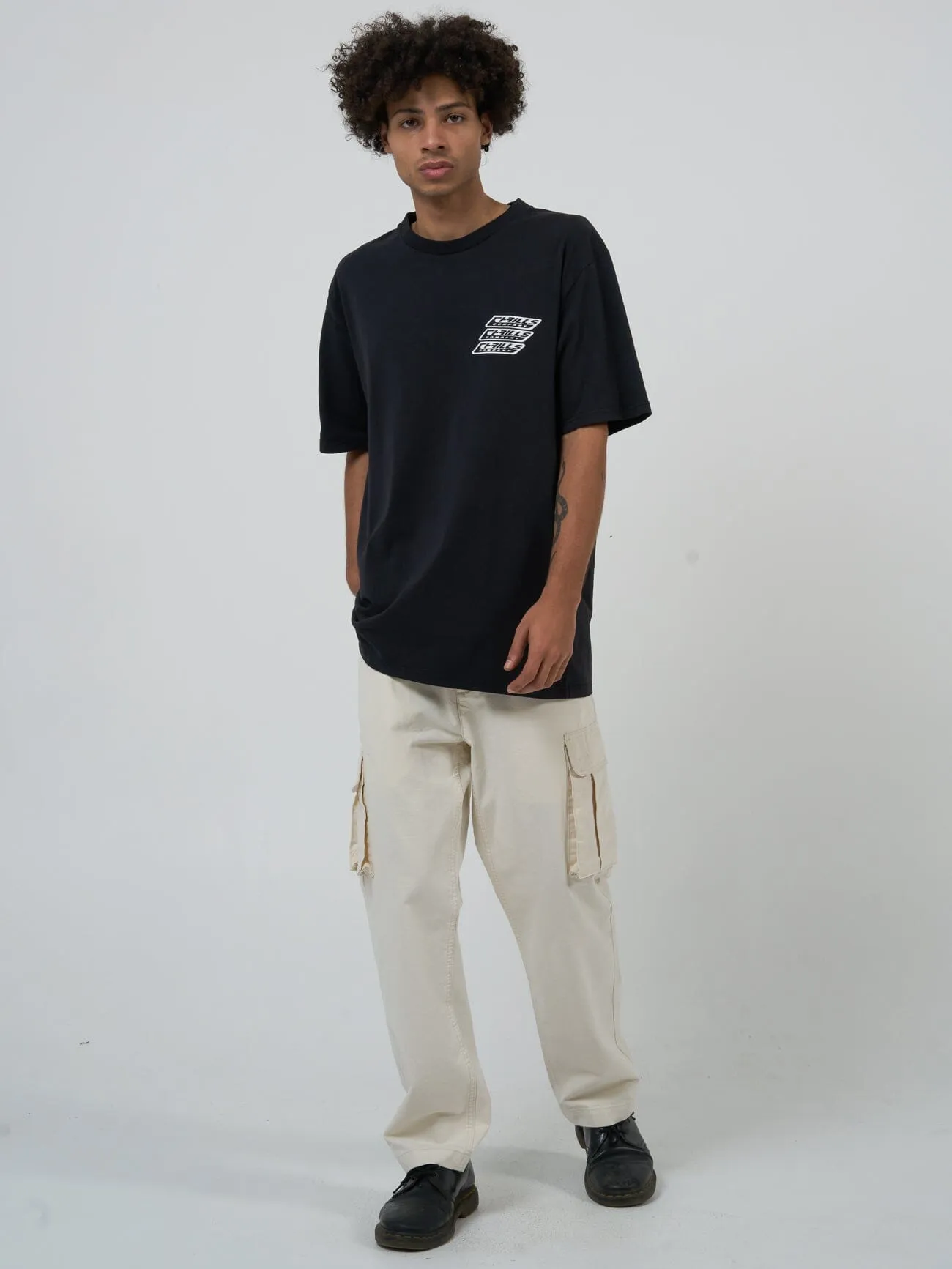 Midnight Runner Oversize Fit Tee - Washed Black sold by Thrills product image thumbnail 5