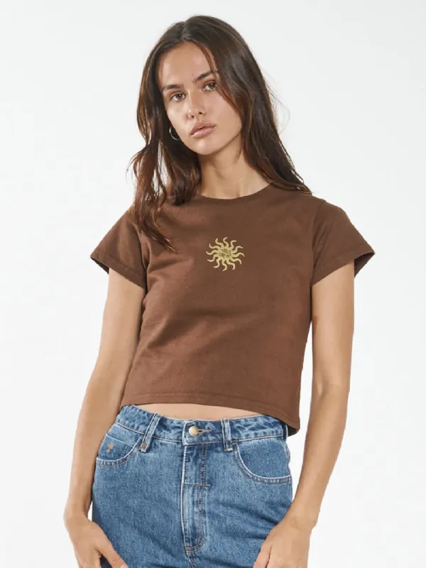 Solstice Hemp Mini Fit Tee - Cedar sold by Thrills