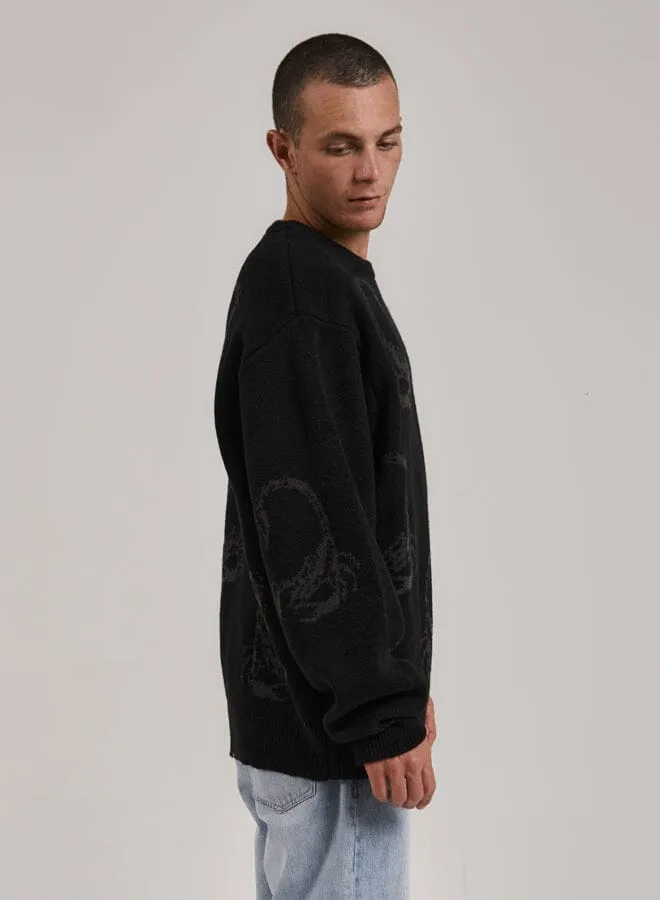 Doomed Crew Knit - Black sold by Thrills product image thumbnail 4