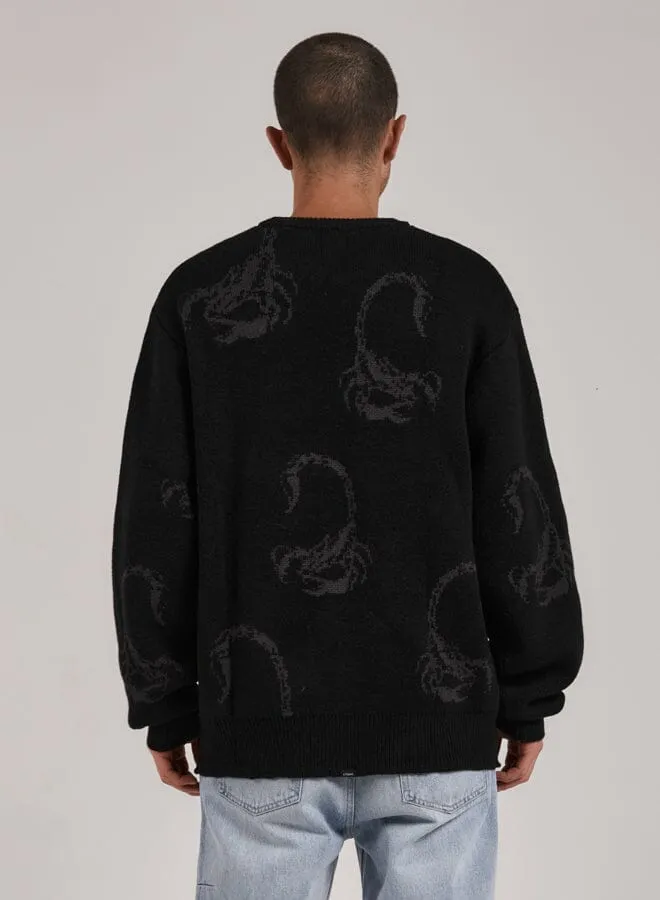 Doomed Crew Knit - Black sold by Thrills product image thumbnail 2