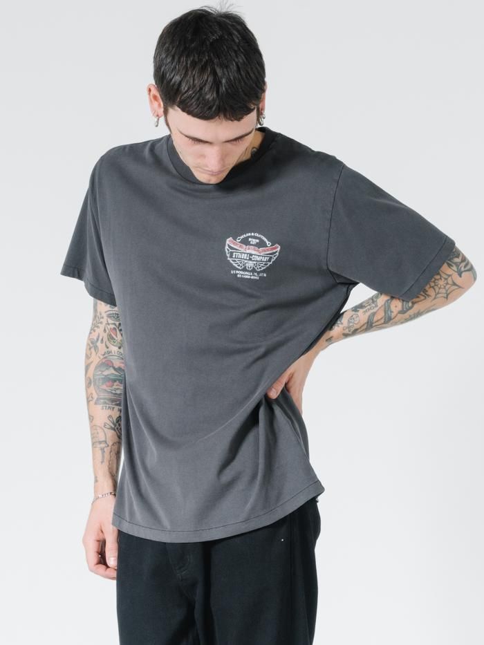 C&C Wings Merch Fit Tee - Vintage Black sold by Thrills product image thumbnail 4