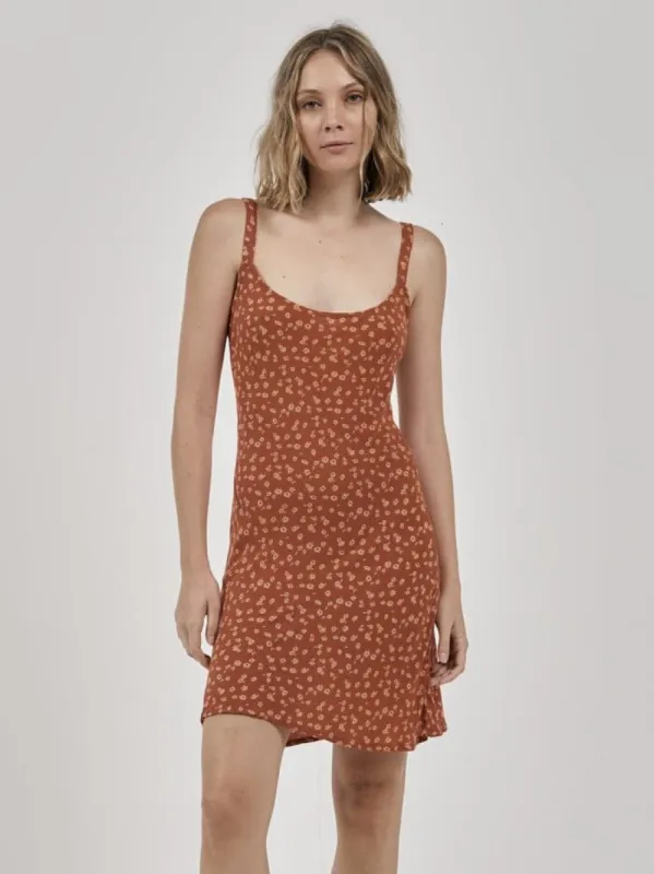 Romy Mini Slip Dress - Dusty Clay sold by Thrills
