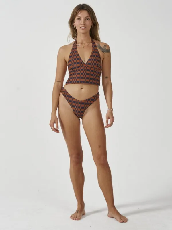 Revel Thong Bikini Bottom - Navy sold by Thrills