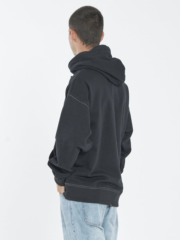 Infinite Thrills Slouch Pull On Hood - Washed Black sold by Thrills product image thumbnail 3