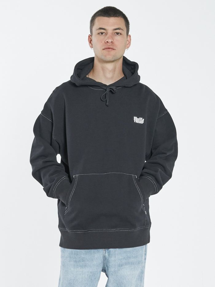 Infinite Thrills Slouch Pull On Hood - Washed Black sold by Thrills