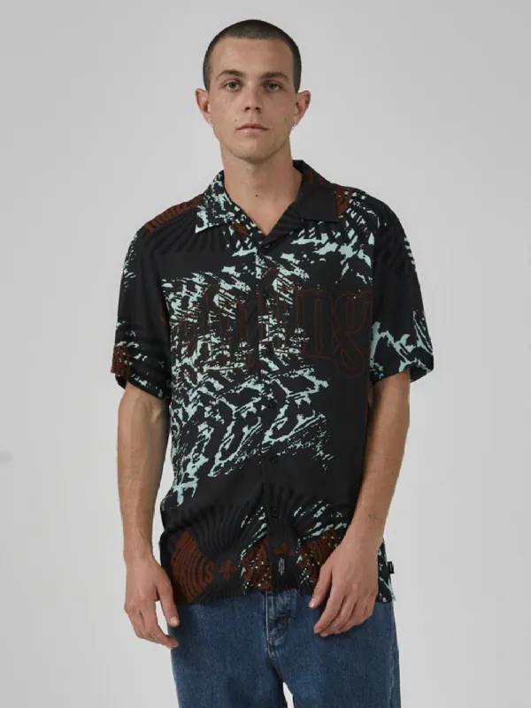 Primal Dimensions Bowling Shirt - Black sold by Thrills