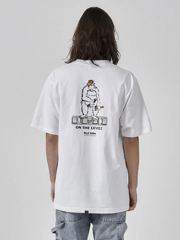 Hard Yakka x Thrills On The Level Oversize Fit Pocket Tee - White sold by Thrills product image thumbnail 2