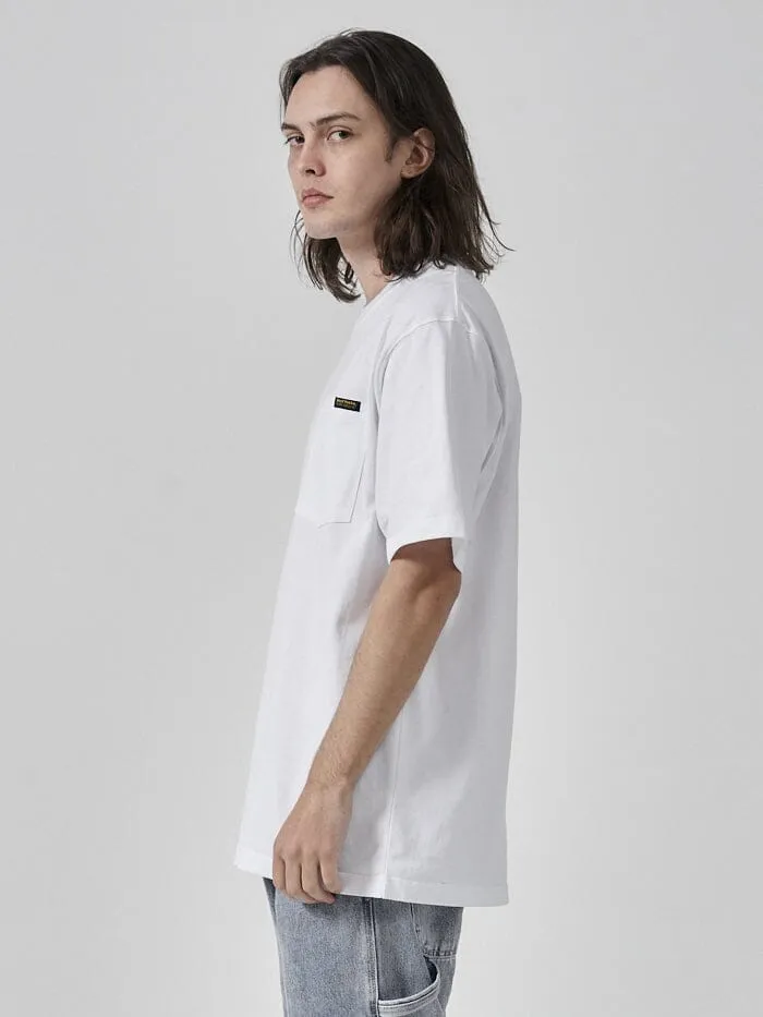 Hard Yakka x Thrills On The Level Oversize Fit Pocket Tee - White sold by Thrills product image thumbnail 3