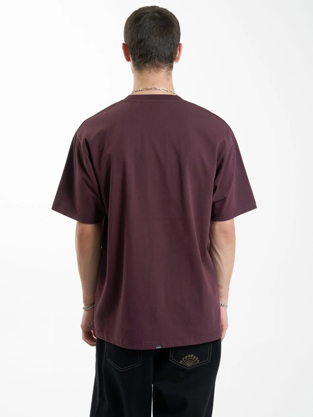 Thrills Union Oversize Fit Pocket Tee - Wine sold by Thrills product image thumbnail 2