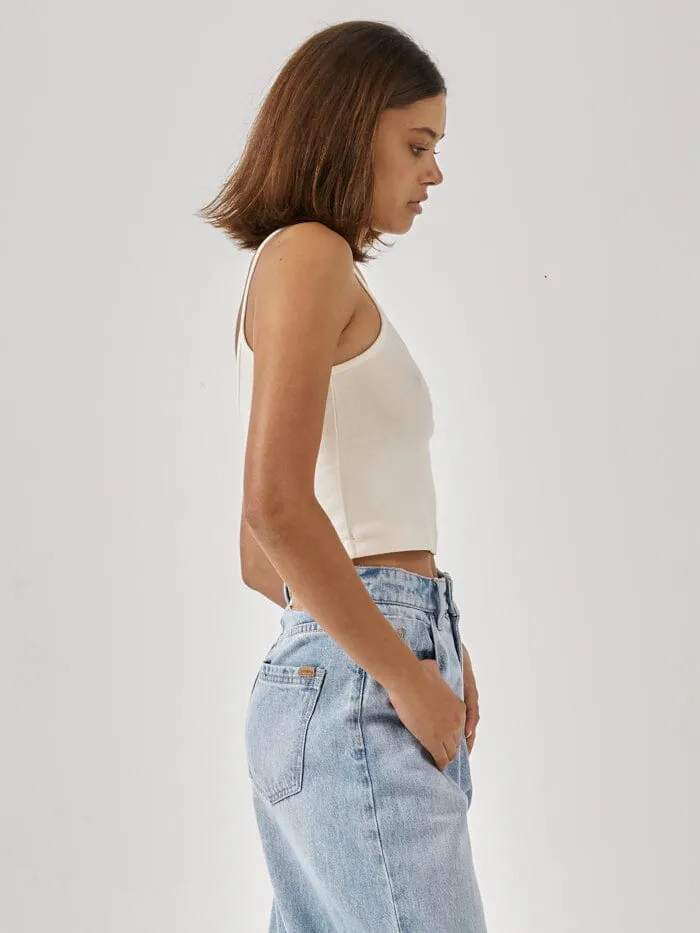Inlay Crop Bound Tank - Heritage White sold by Thrills product image thumbnail 4
